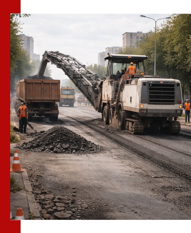 Фрезерованный асфальт в Обнинске — удаление и вывоз старого покрытия
