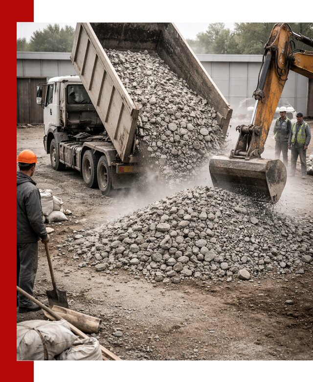 Доставка дробленого бетона в Обнинске оптом и в розницу