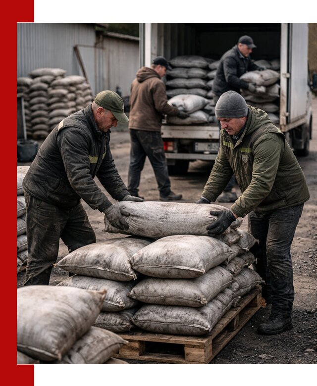 Доставка угля в мешках по выгодным ценам в Обнинске