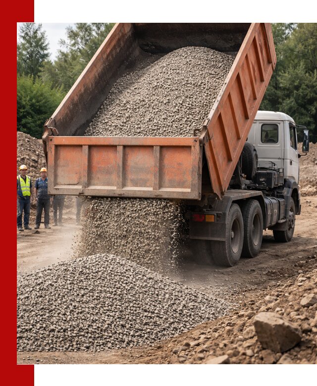 Доставка сыпучих материалов самосвалом в Обнинске быстро и надежно