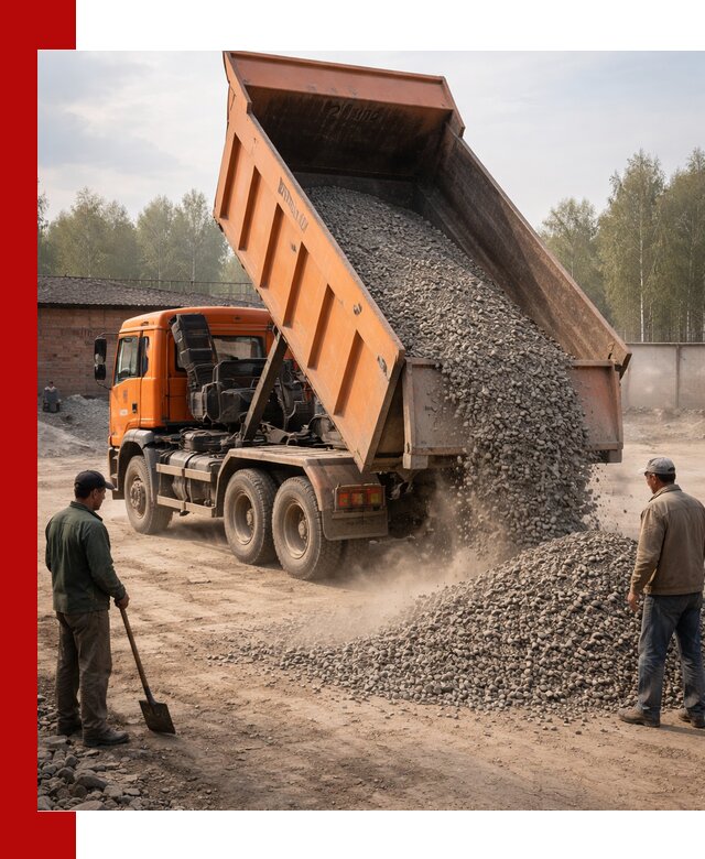 Доставка самосвалом 20 м3 в Обнинске быстро и надежно