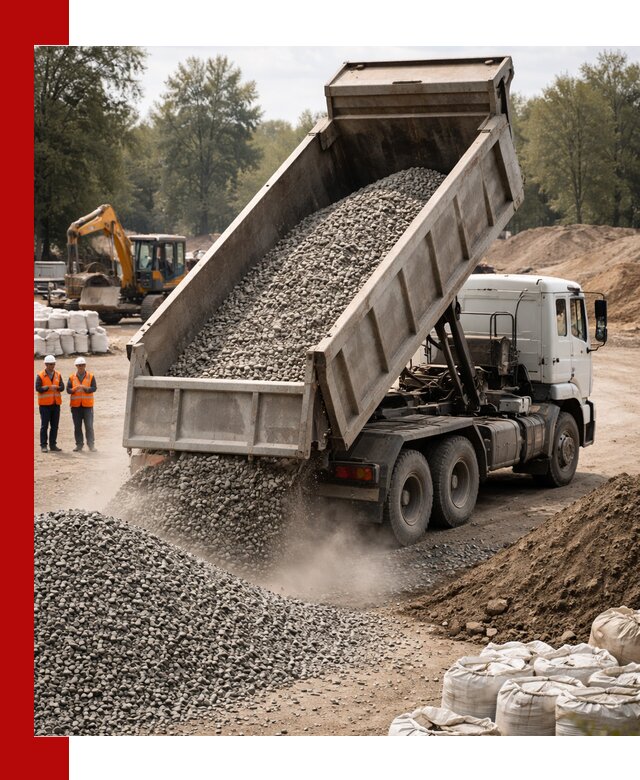 Аренда самосвала в Обнинске для доставки сыпучих и нерудных материалов