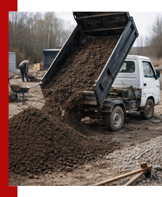 Аренда минисамосвала в Обнинске для доставки сыпучих материалов