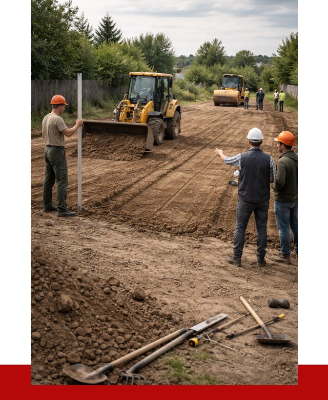 Планировка участка грунтом в Обнинске от 4568 р ПРОНЕРУДБнн