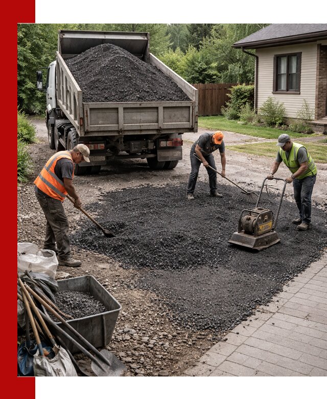 Асфальтовая крошка для двора с доставкой в Обнинске